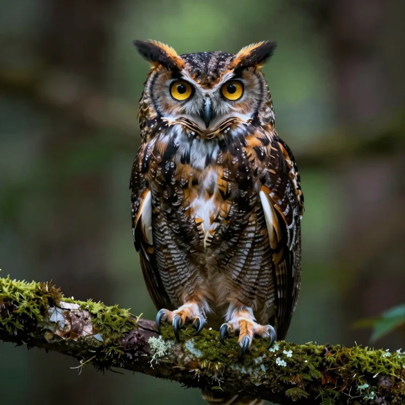 AI-generated owl portrait